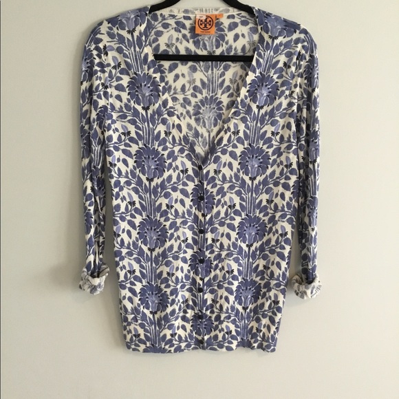 Tory Burch silk cardigan, size S. - Picture 2 of 7